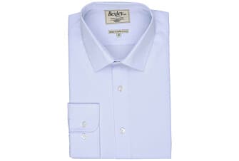 Chemise bleu pâle coton - Col français - LOUIS CLASSIC