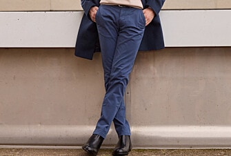 Pantalon chino homme Navy Denim - KYRK