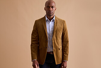 Blazer homme velours côtelé lavé Camel - LÉONTILDE