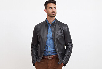 Blouson cuir homme Noir - CARTER