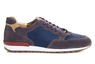 Sneakers homme Velours Gris et Marine - CANBERRA II