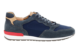 Sneakers homme Velours Vert foncé & navy - CANBERRA II