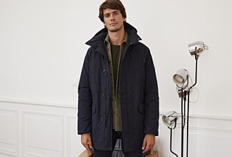 Parka hiver homme doublée plumes Navy Foncé - SOREN III