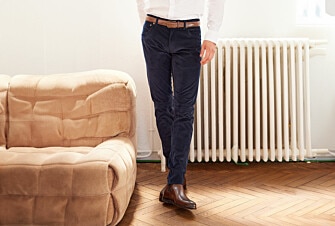 Pantalon 5 poches velours homme Bleu - KARS
