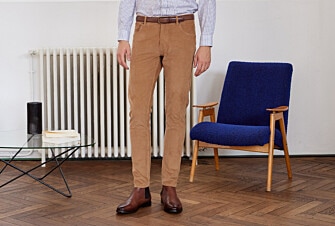 Pantalon 5 poches velours homme Camel - KARS