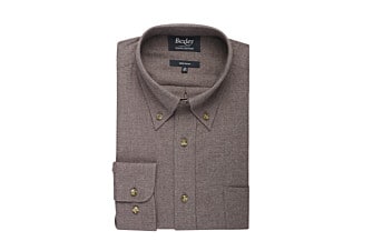 Chemise flanelle taupe - ANDER