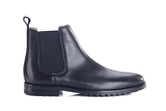 Chelsea boots semelle gomme avec talon bottier Noir - BENTFIELD GOMME