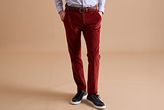 Pantalon Chino Velours Rouille - KINSLEY