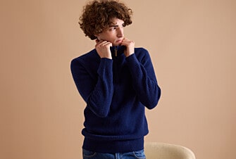 Pull col zippé homme laine Bleu Navy - KENTHAN