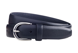 Ceinture pour homme en cuir Noir - SANDGATE SILVER