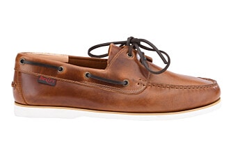 Chaussures bateau homme cuir cognac - TRAWLER