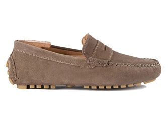 Mocassin été Velours Taupe - BISCAYNE