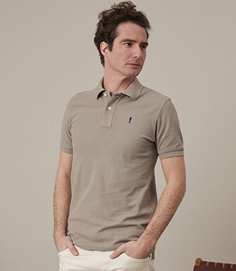Polo homme Taupe Clair - ANDY II