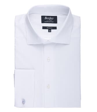 Chemise homme blanche à boutons de manchette - ALBERTINO CLASSIC