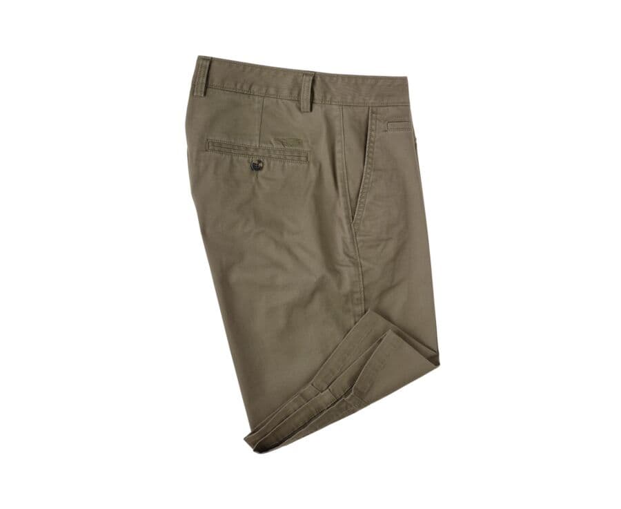 Bermuda chino homme Olive foncé - BARRY