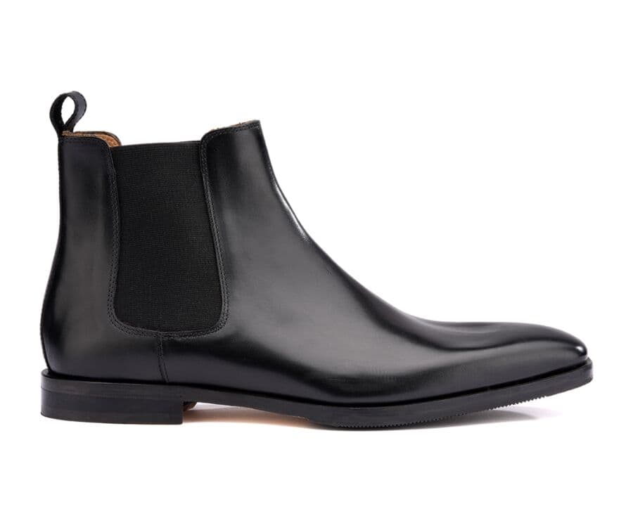 Chelsea boots cuir homme Noir Bergame Patin Bexley