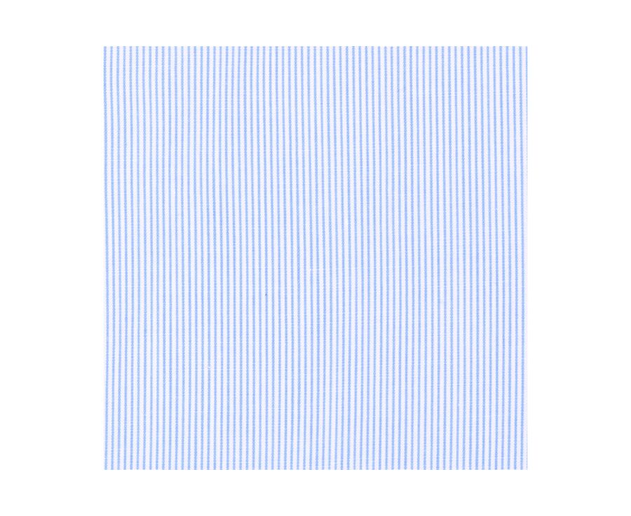 Chemise blanche à rayures bleues - ANSELME