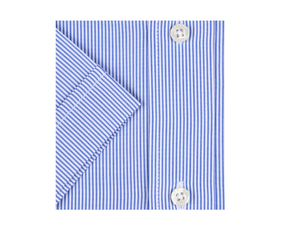 Chemise rayée bleu et blanc - Poche - TRENT MC