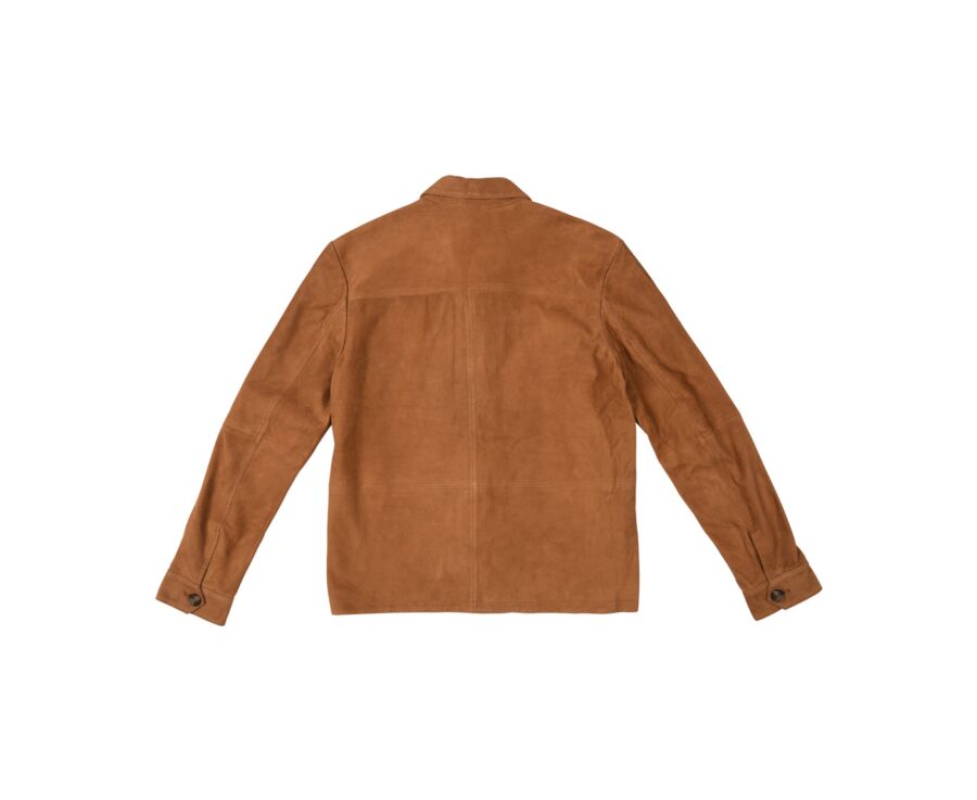 Veste cuir daim homme Caramel - FAUSTIN