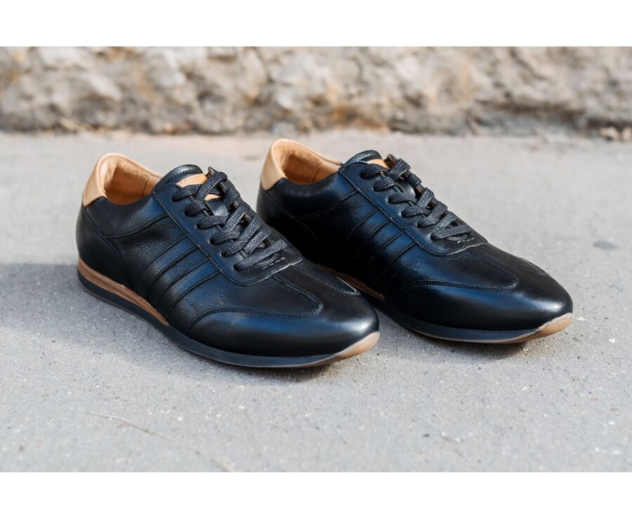 Sneakers homme Noir patiné - BOCKARA