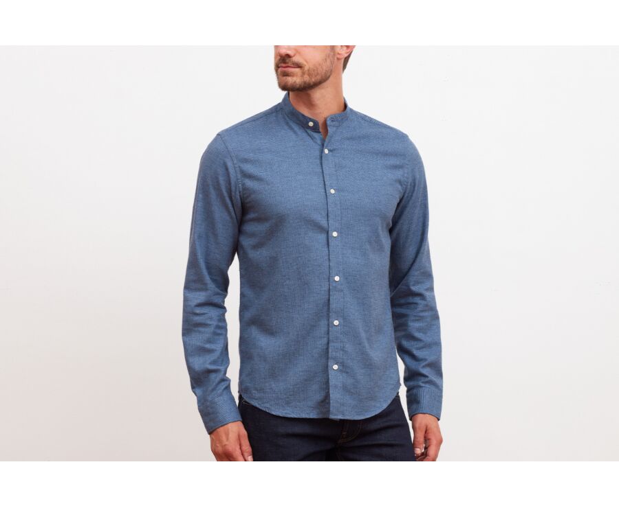 Chemise flanelle homme Bleu et Navy - BARDIN