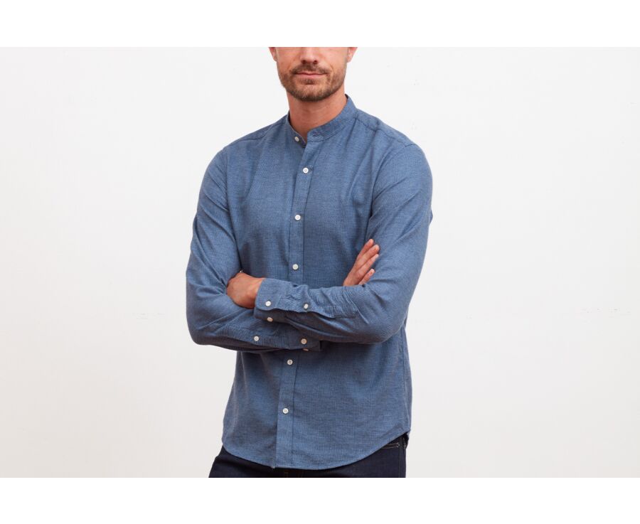 Chemise flanelle homme Bleu et Navy - BARDIN