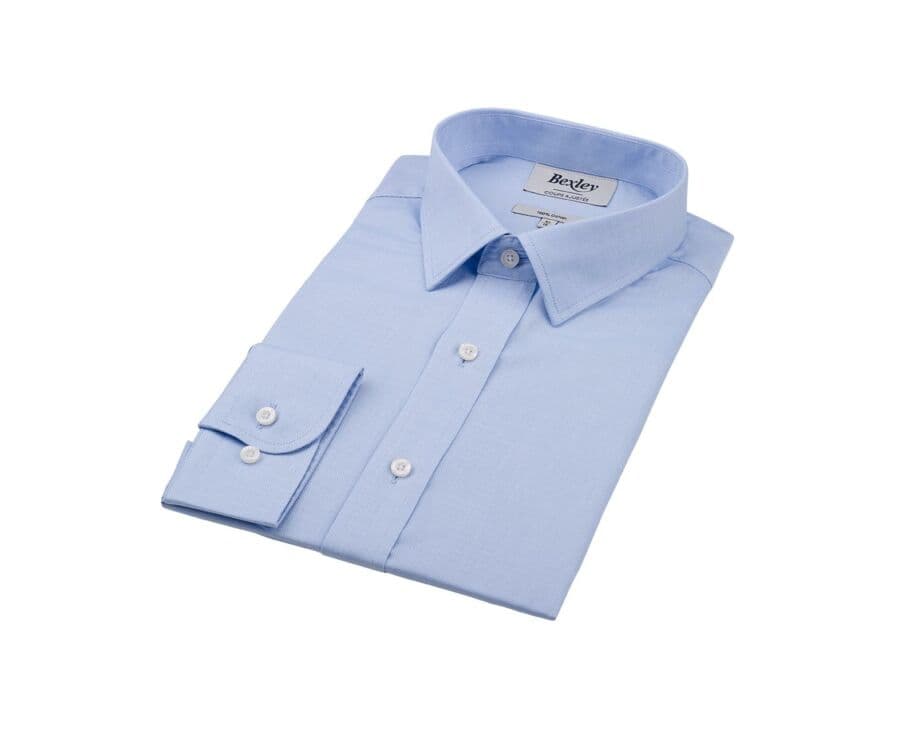 Chemise Oxford unie bleu ciel - CLAUDION