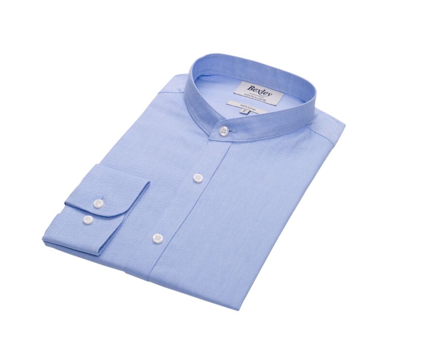 Chemise Oxford Bleu ciel unie - HÉROLD