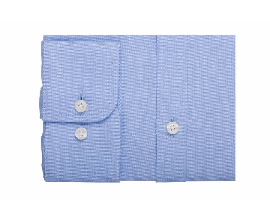 Chemise Oxford Bleu ciel unie - HÉROLD