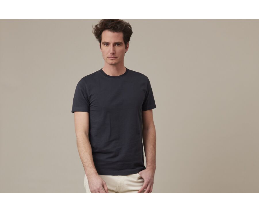 Tee-shirt coton bio uni Gris anthracite - EDGAR III