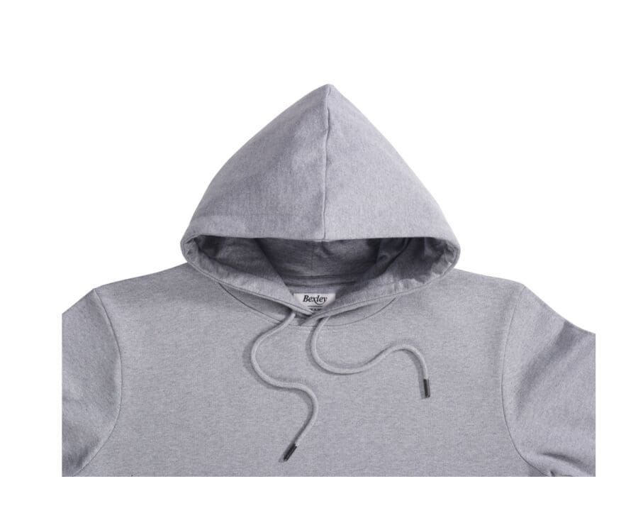 Sweat-shirt homme à capuche coton Gris chiné - HUDSEN II