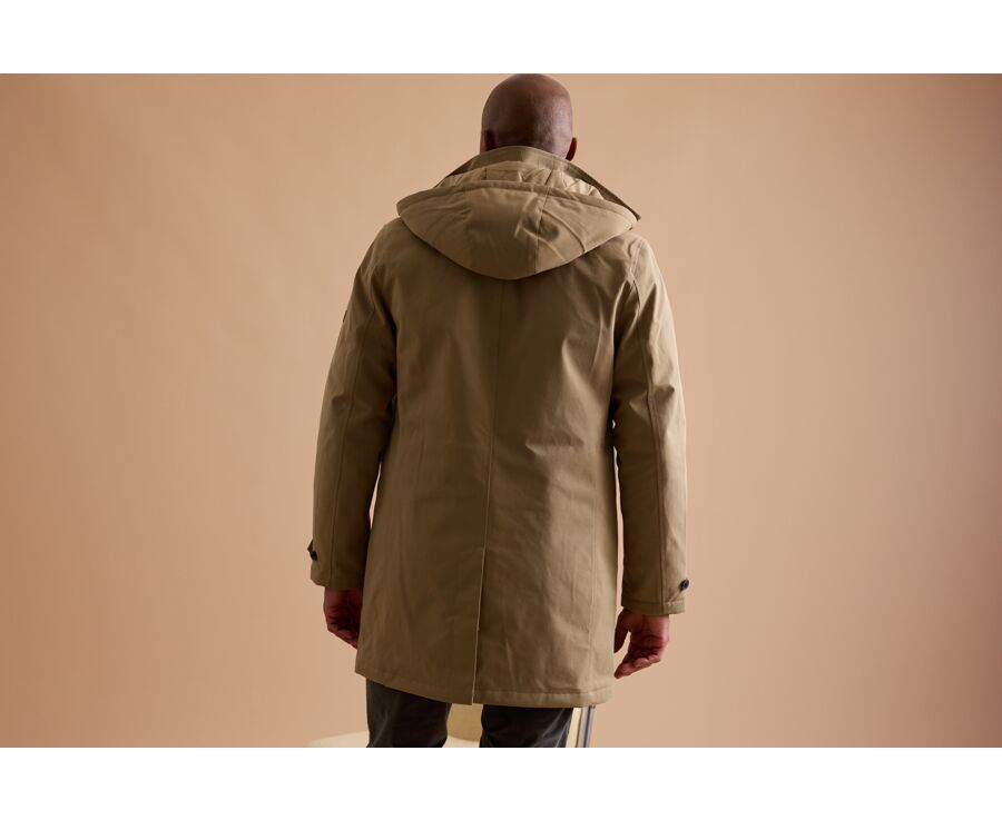 Trench homme Beige Foncé matelassé - AURESTILDE