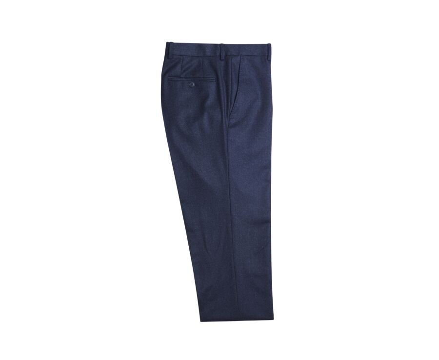 Pantalon habillé homme Marine Chiné - LELIAN