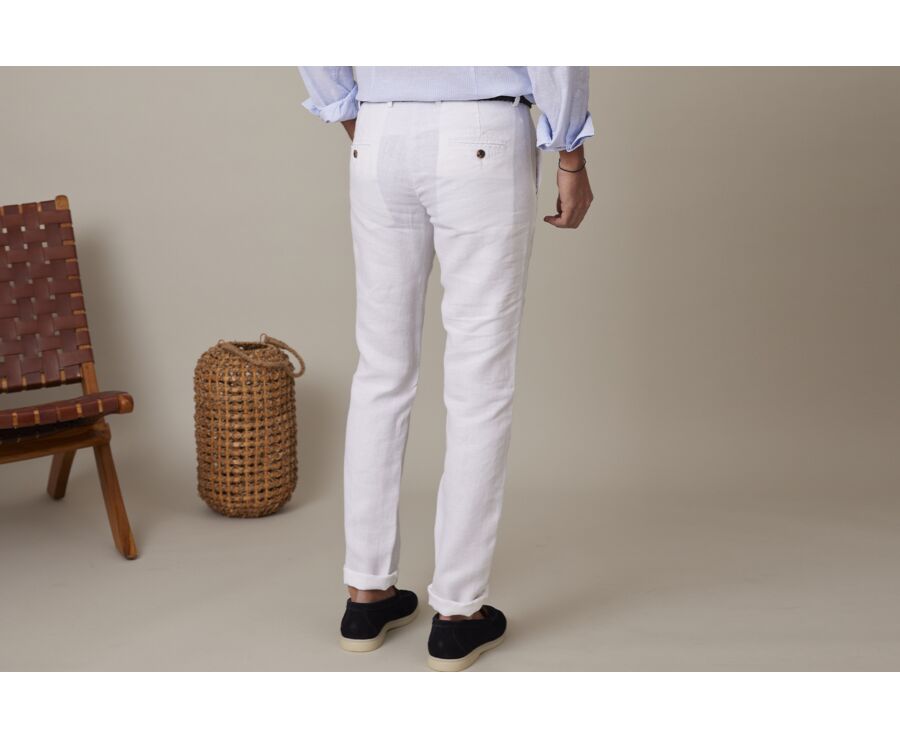 Pantalon chino homme Blanc - KYLSON