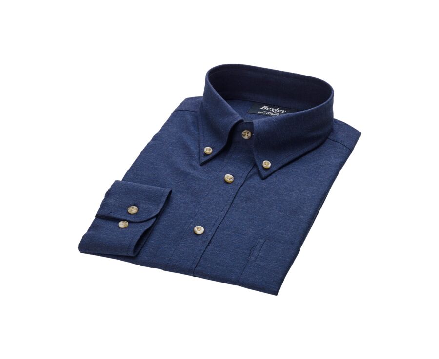 Chemise flanelle Navy - ANDER