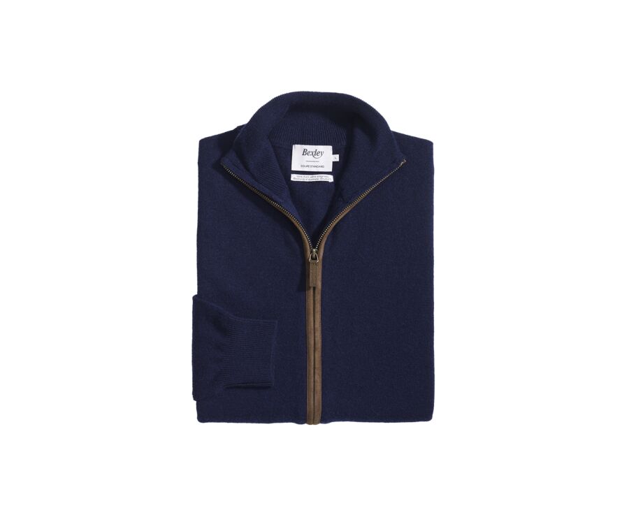 Gilet homme laine Navy - KANTHER