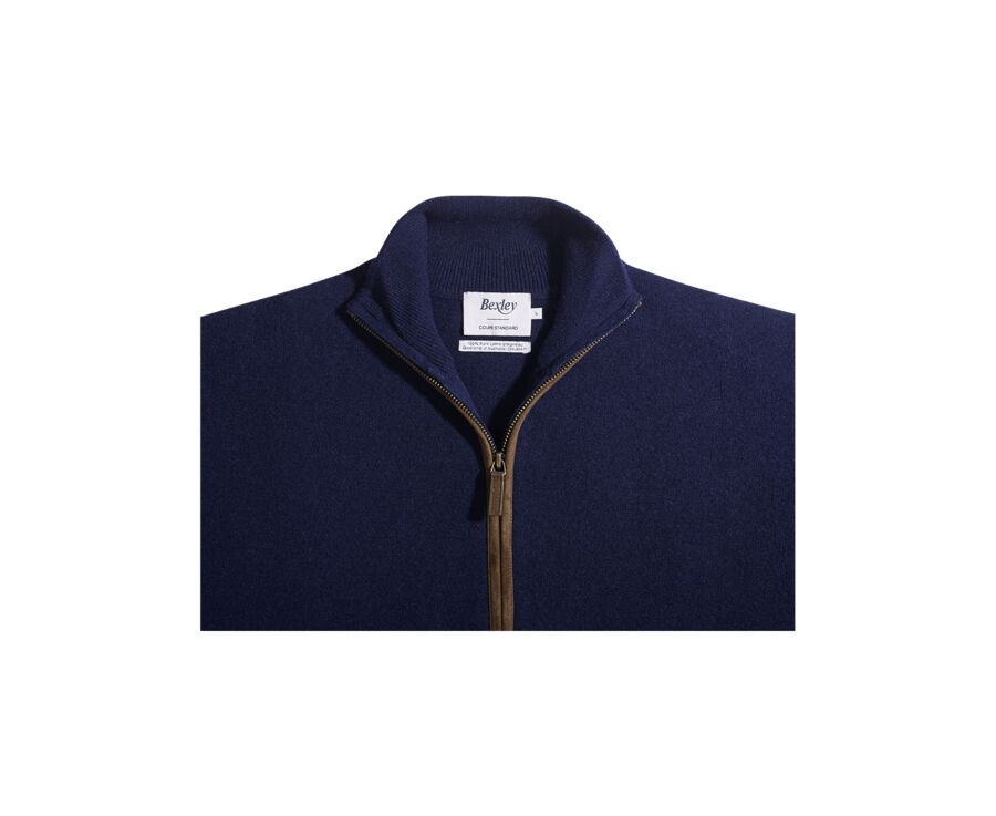 Gilet homme laine Navy - KANTHER