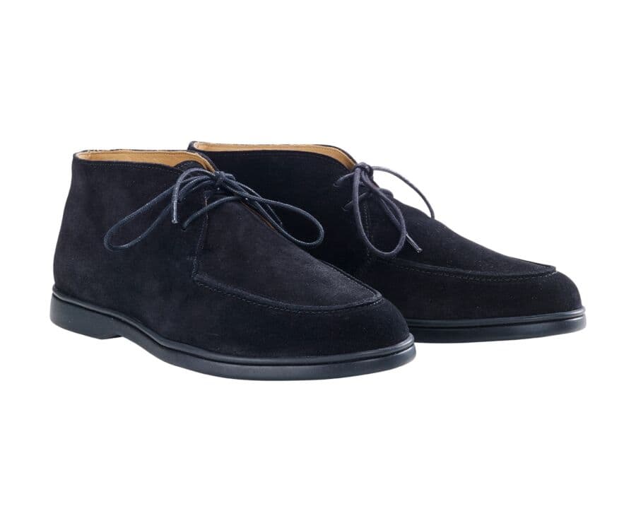 Bottines casual homme Velours Noir - SERENOA