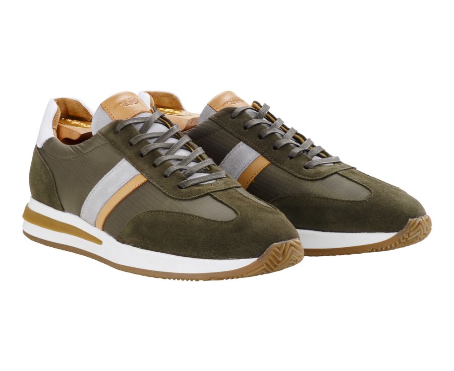 Sneakers homme Kaki et Chamois - KEILIRA