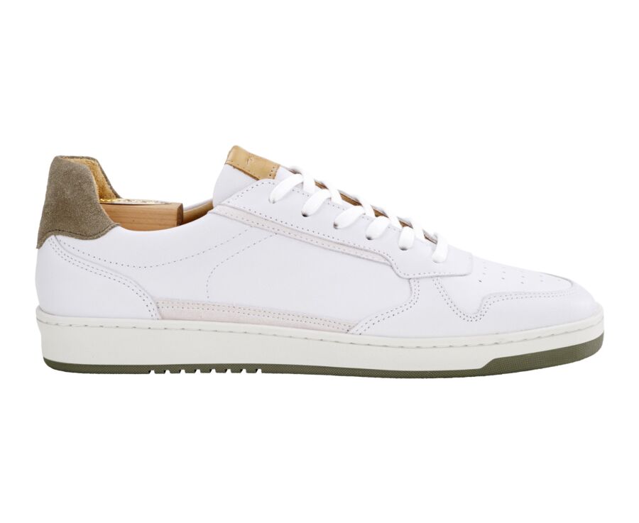 Sneakers cuir homme Blanc - KOLORA