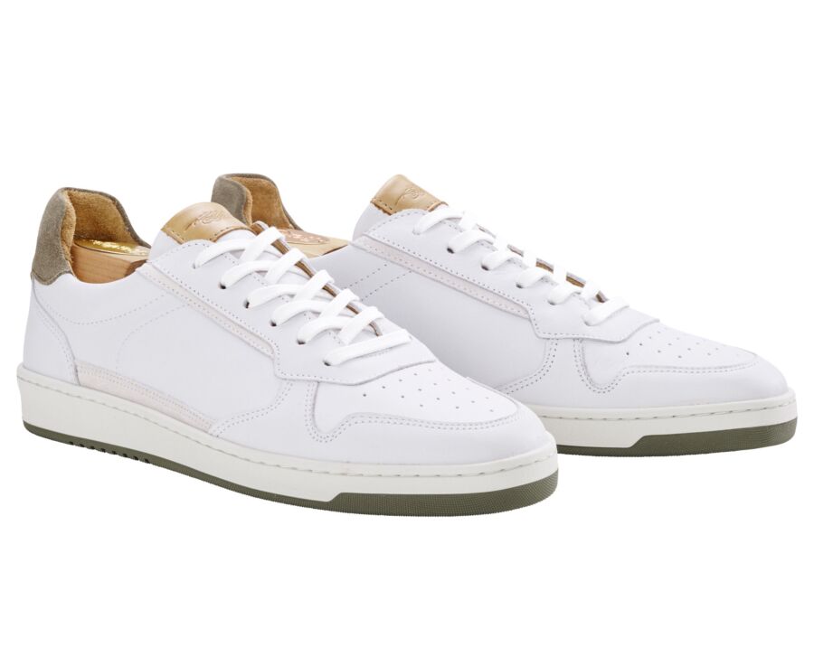 Sneakers cuir homme Blanc - KOLORA