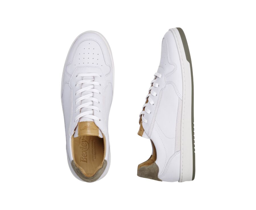 Sneakers cuir homme Blanc - KOLORA