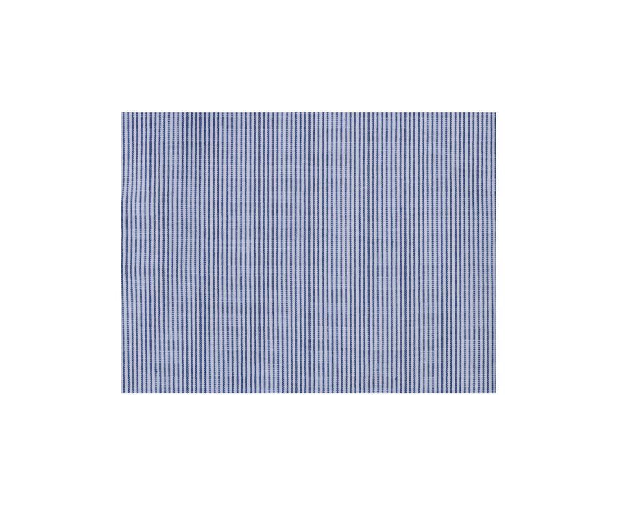 Chemise bleue à rayures blanches  - FULVIO