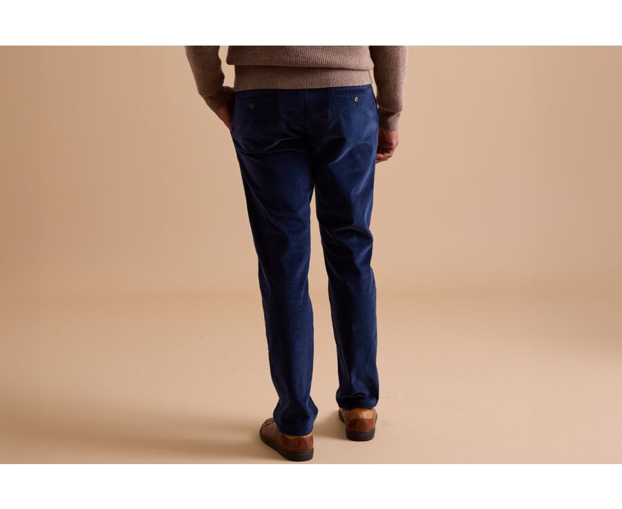 Pantalon Chino Velours Navy - KINSLEY