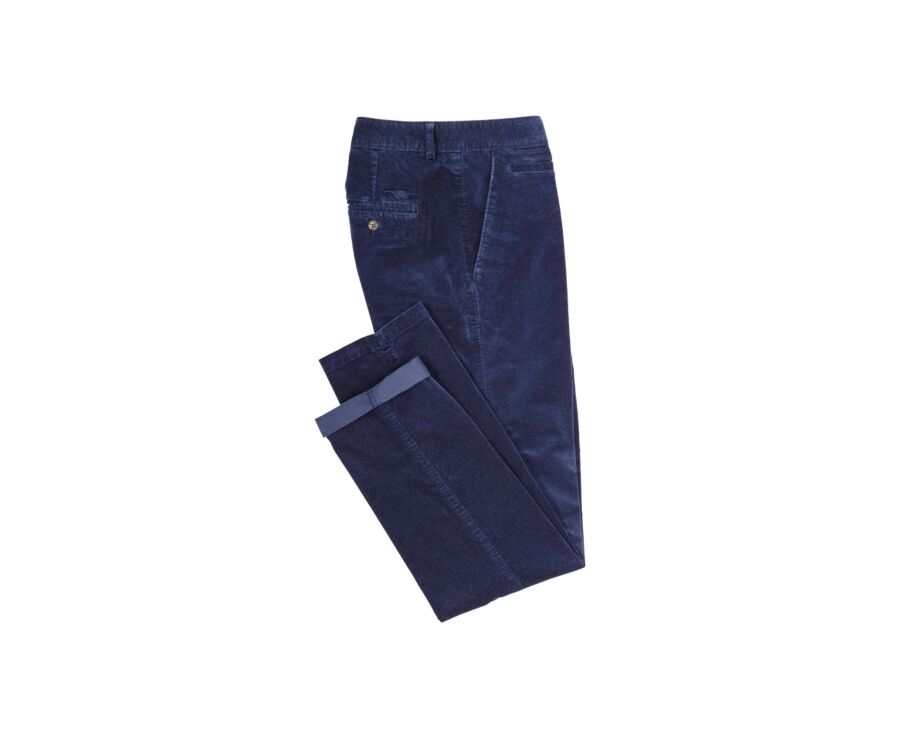 Pantalon Chino Velours Navy - KINSLEY