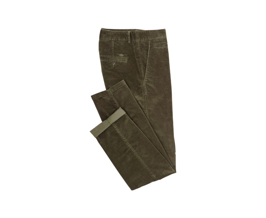 Pantalon Chino Velours Olive - KINSLEY