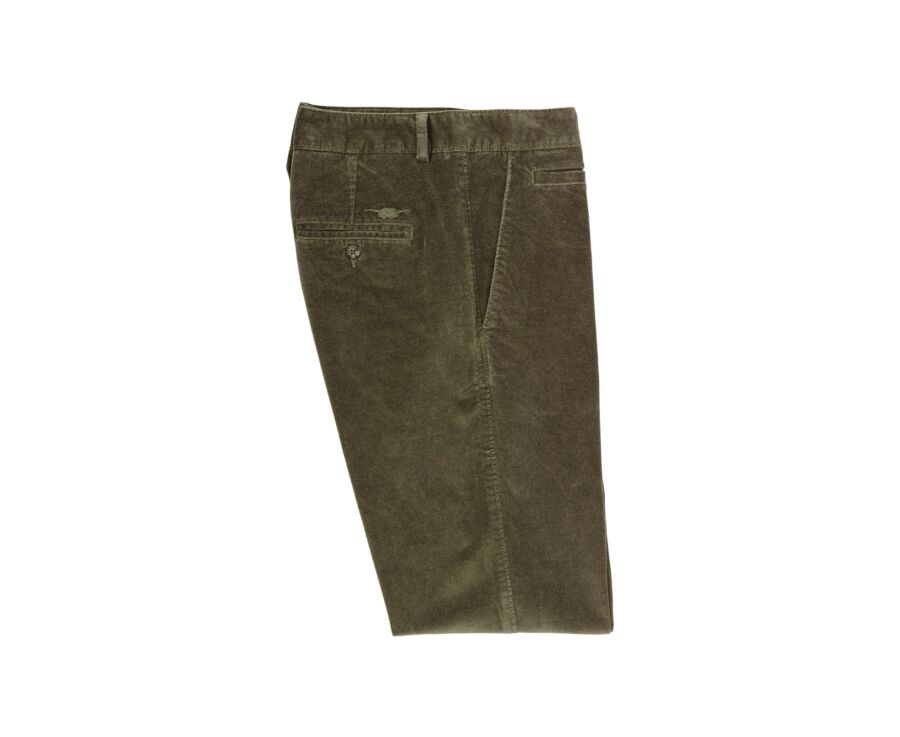 Pantalon Chino Velours Olive - KINSLEY