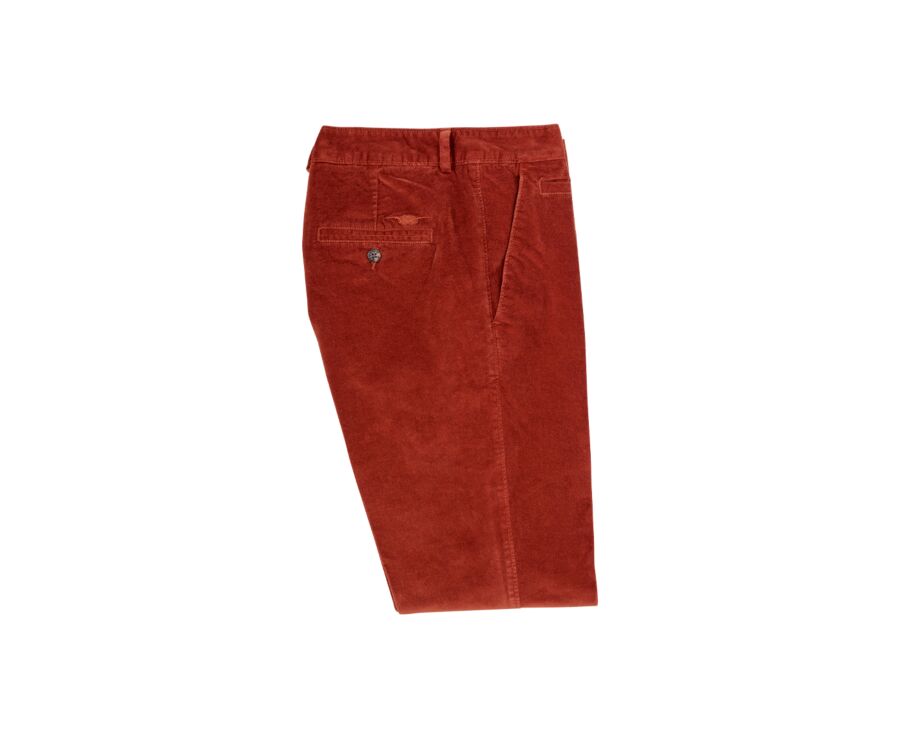 Pantalon Chino Velours Rouille - KINSLEY