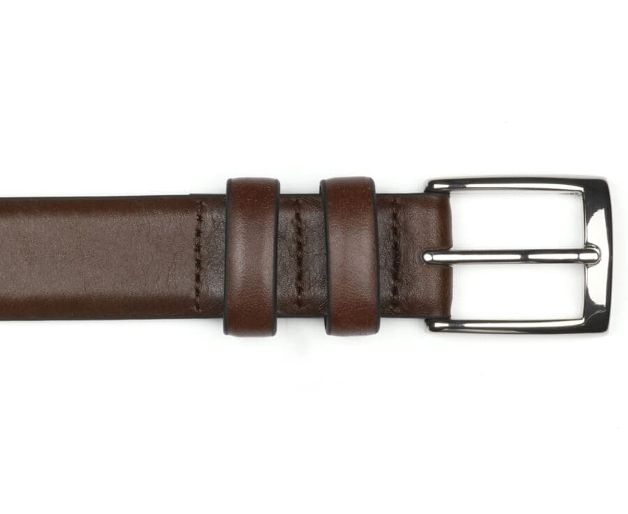 Ceinture costume homme Marron patiné - RAMSGATE SILVER