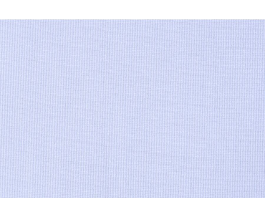 Chemise à fines rayures bleues - Col français - ANTOINE